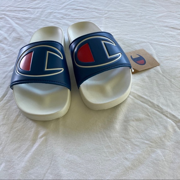 Men’s Champion Royal/White Slides - Picture 7 of 7